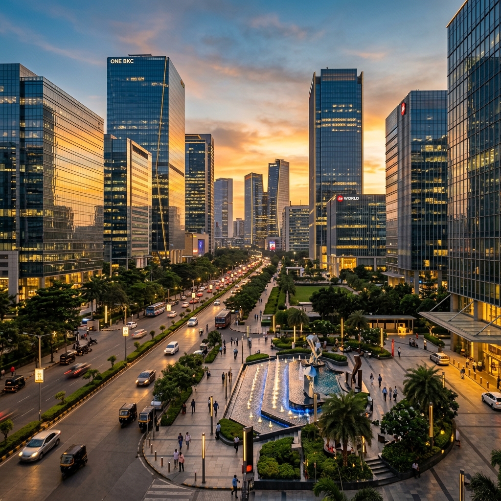 Commercial district development in India