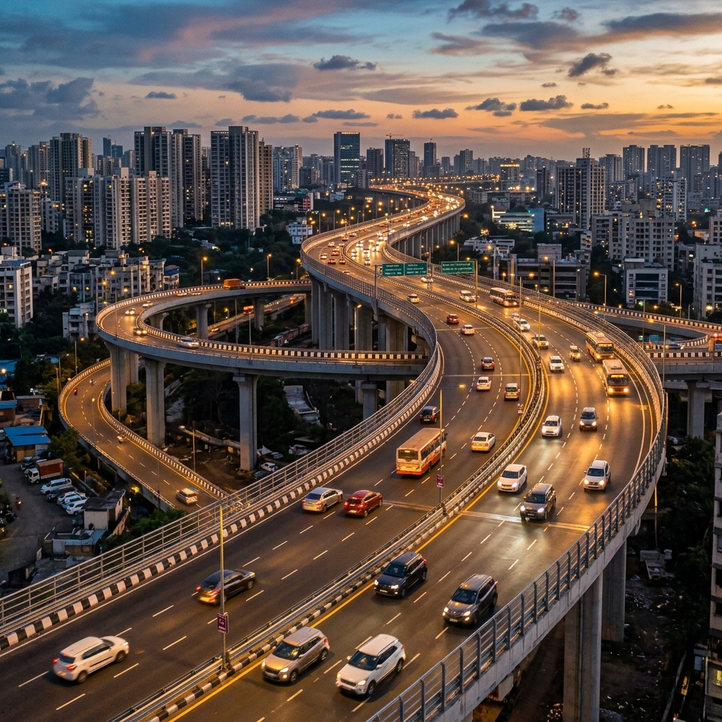 Modern Indian highway infrastructure